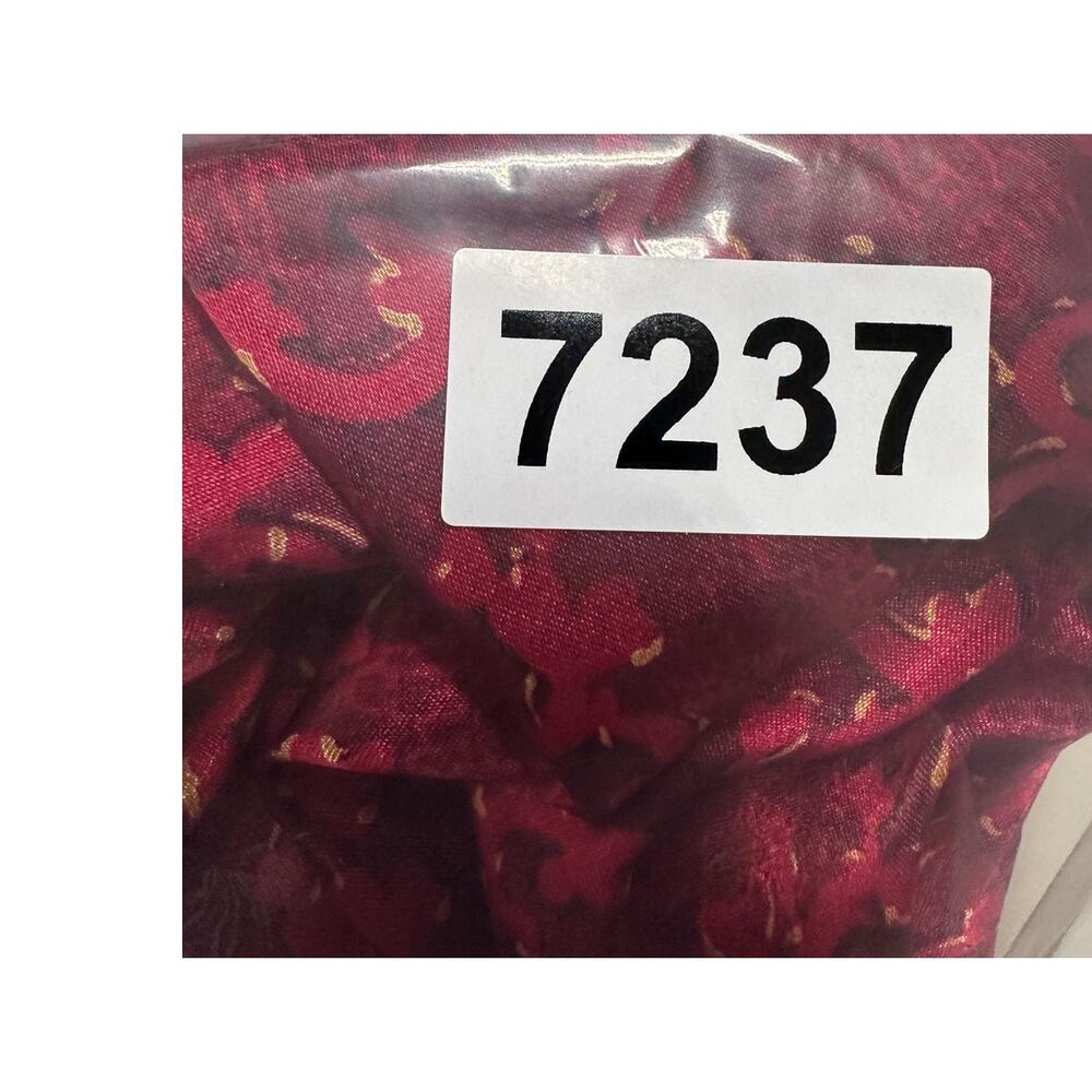Sophia by Delicates Medium Raspberry Pink Floral Robe Polyester Pockets - Picture 11 of 11